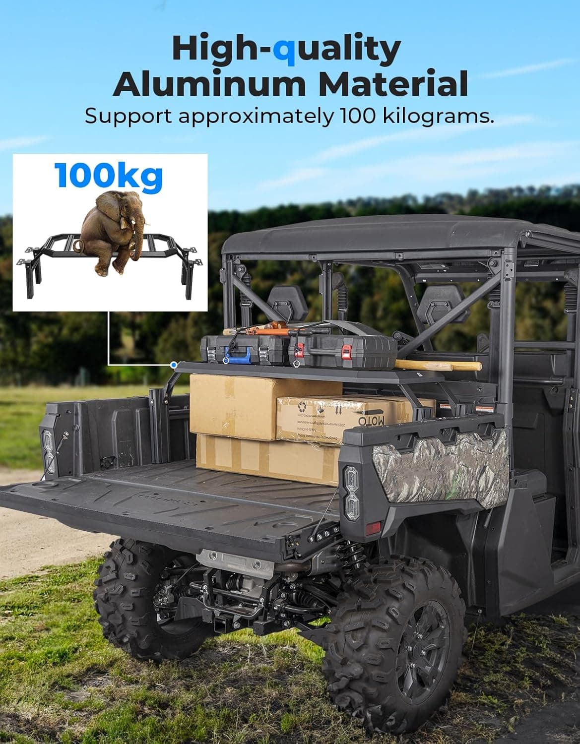 Rear Rack Adjustable Height for CFMOTO Uforce 1000 | 1000XL - Image 4