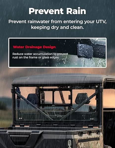 UTV Sliding Glass Rear Window For CFMOTO UFORCE 1000/1000 XL 2019-2026 - Image 3