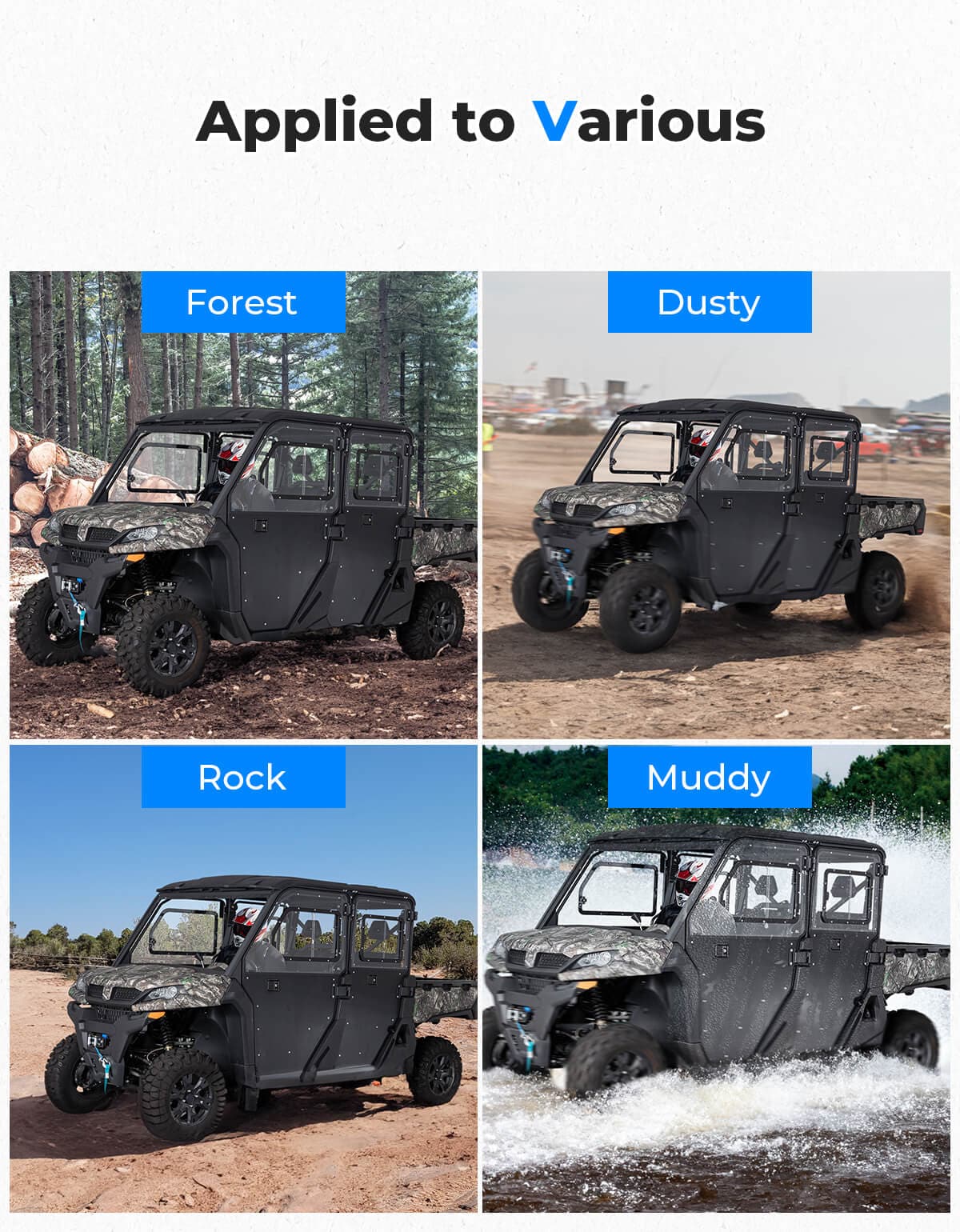 CFMOTO UForce 1000 XL Full Doors with Sliding Window  2022+ - Image 7