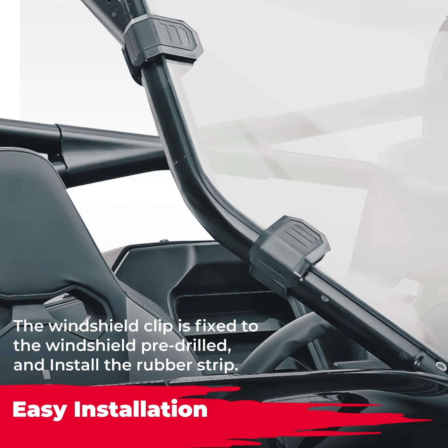 Scratch Resistant Full Windshield for CFMOTO ZForce 950 - Image 5