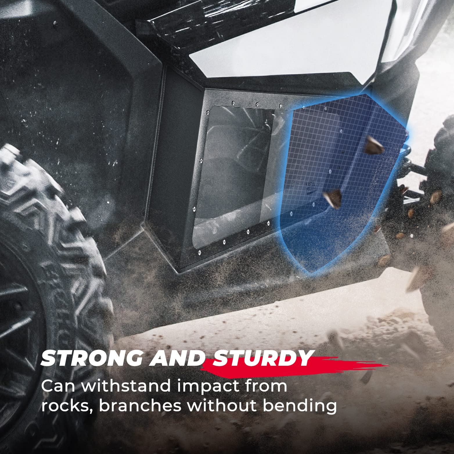 Clear Lower Door Inserts for Can-Am Maverick X3 - Image 3