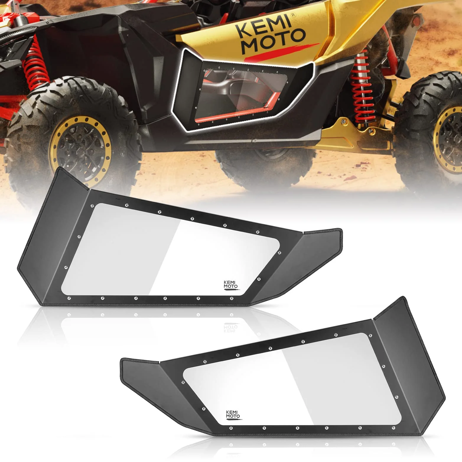 Clear Lower Door Inserts for Can-Am Maverick X3 - Image 8