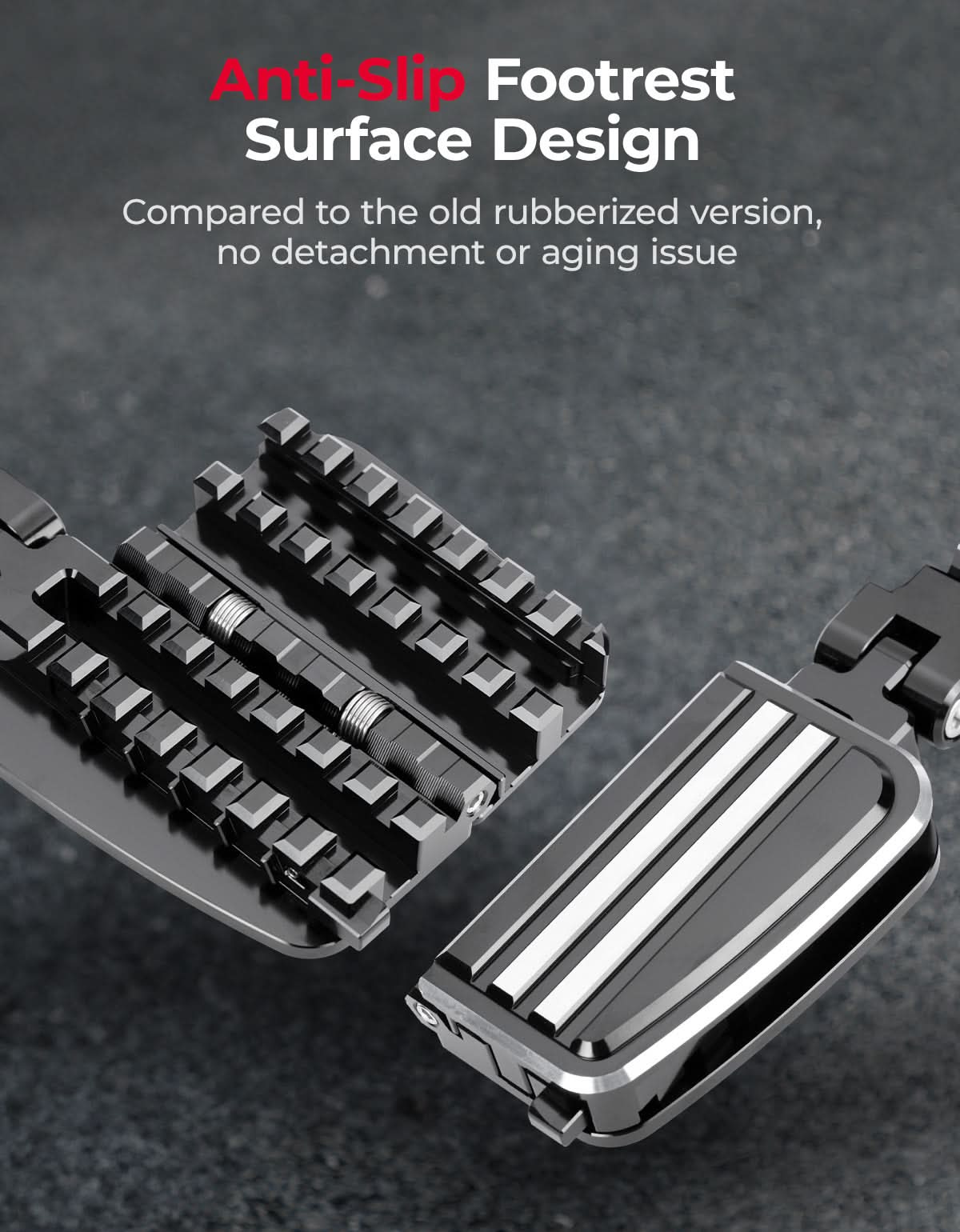 CNC Highway Pegs For 1.25" Motorcycle Engine Guard - Image 5
