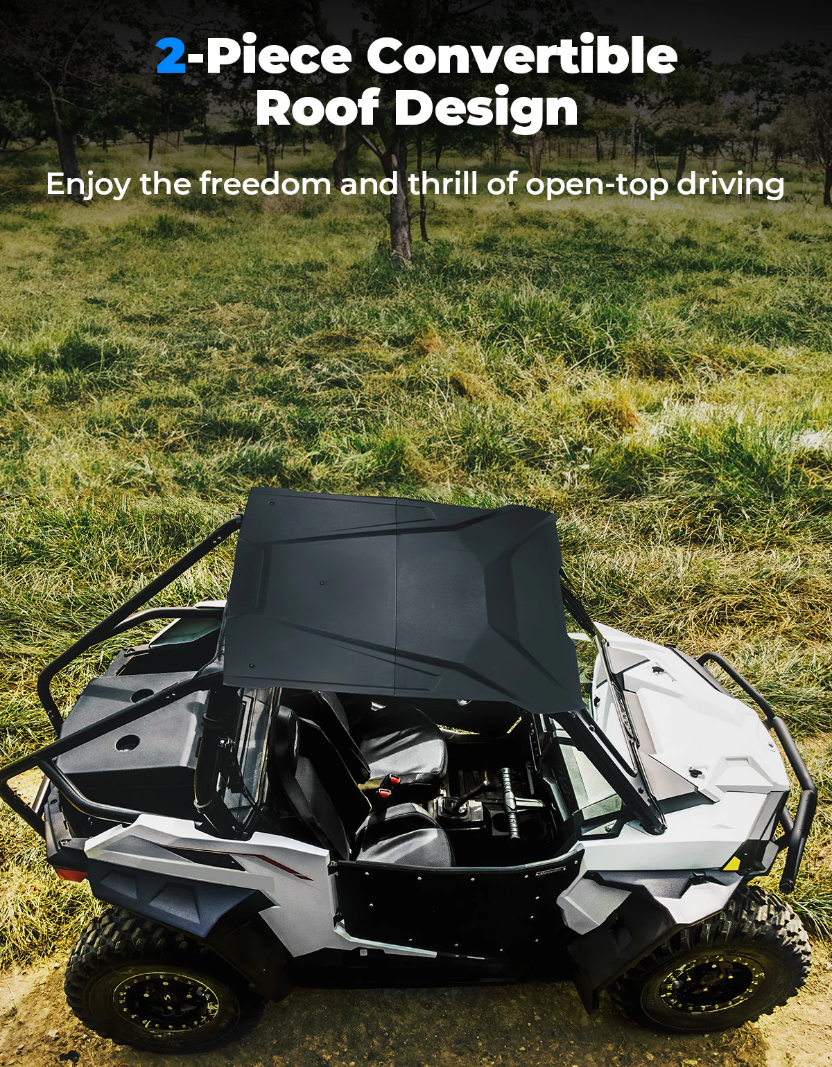 Combination Roof Top for Polaris RZR Trail S 900/ 1000 - Image 2