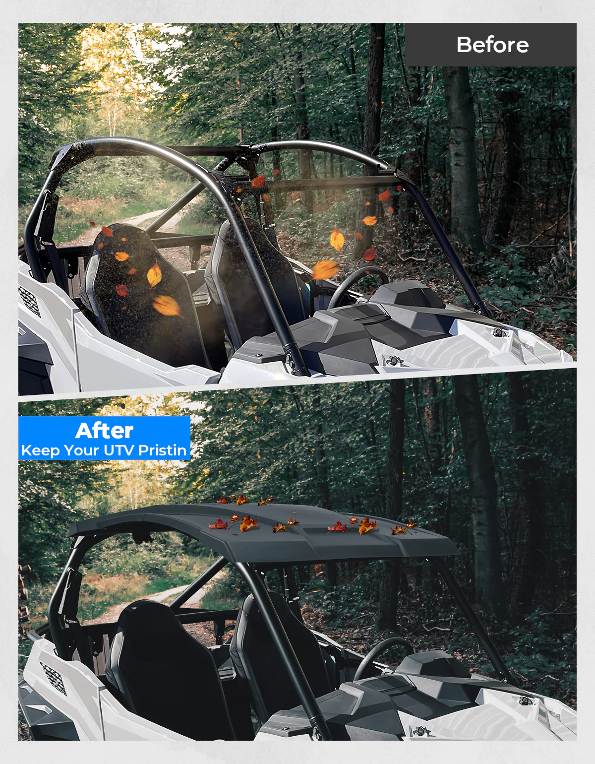 Combination Roof Top for Polaris RZR Trail S 900/ 1000 - Image 3