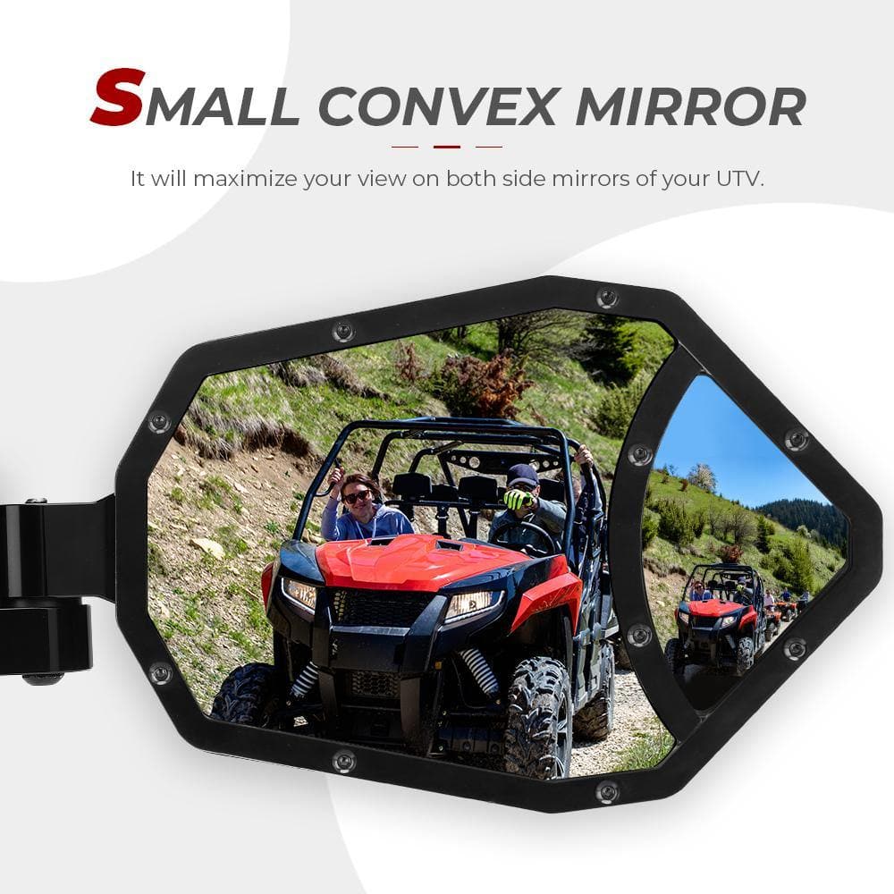 UTV 1.65"-2" Rear View Mirror & 1.6"-2" Round Tube Side Mirror - Image 10