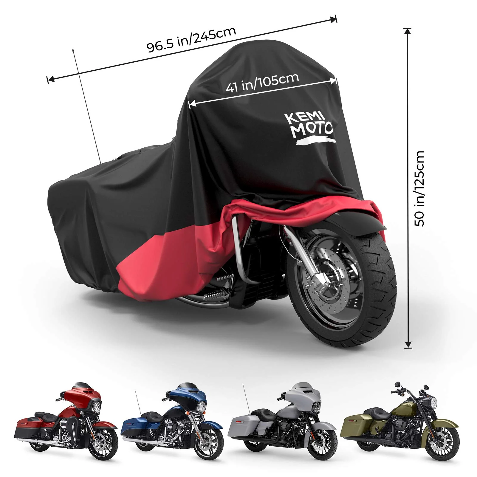Motorcycle Cover for Touring Models Road King Street Glide Road Glide - Image 3