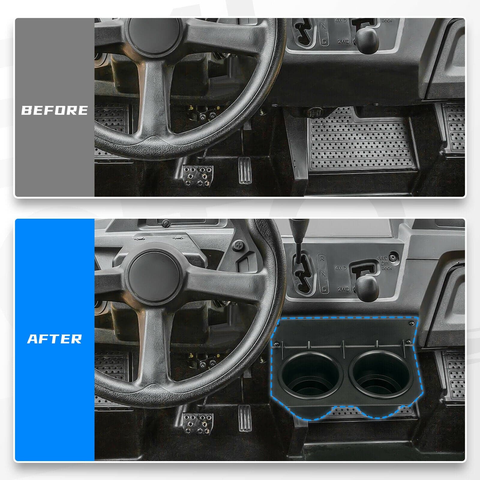 Center Dash Cup Holder for Honda Pioneer 700/700-4 2014-2023 - Image 4