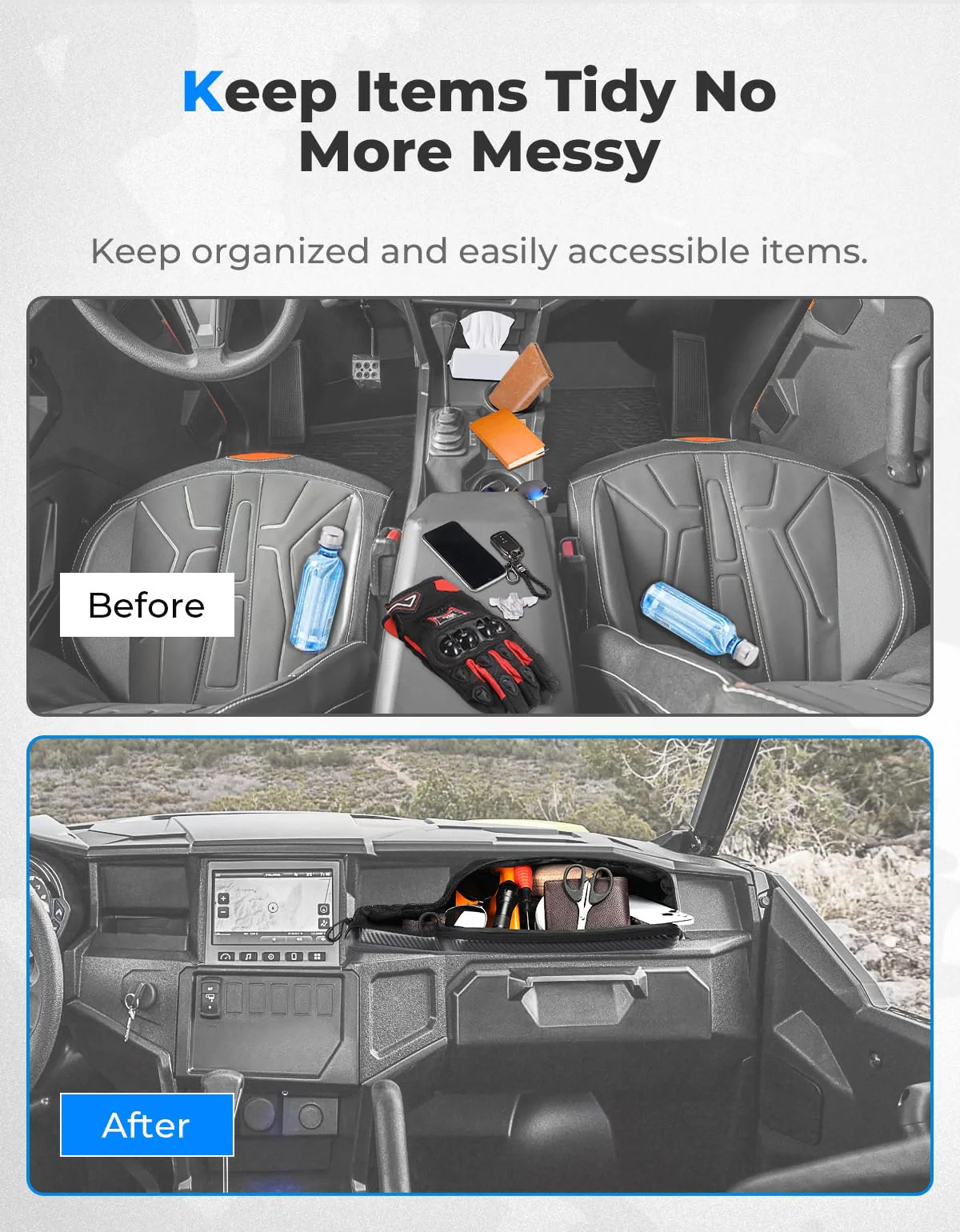 Dashboard Storage Bag for Polaris General 1000/4 1000 - Image 7