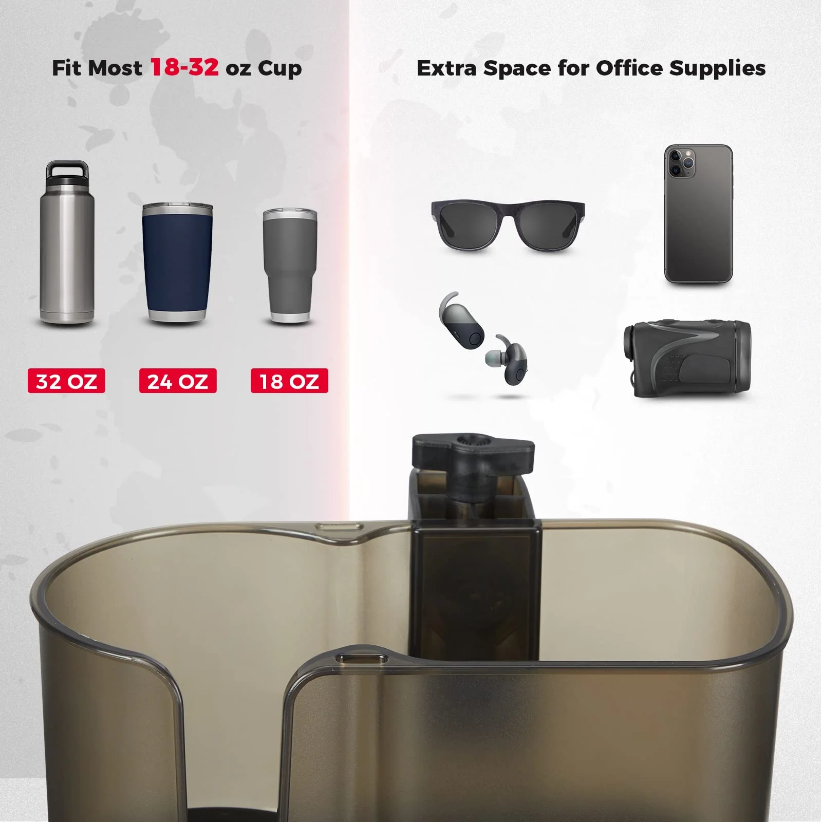 Desk Cup Holder for Office Table, Lawn Chair, Golf Cart - Image 3