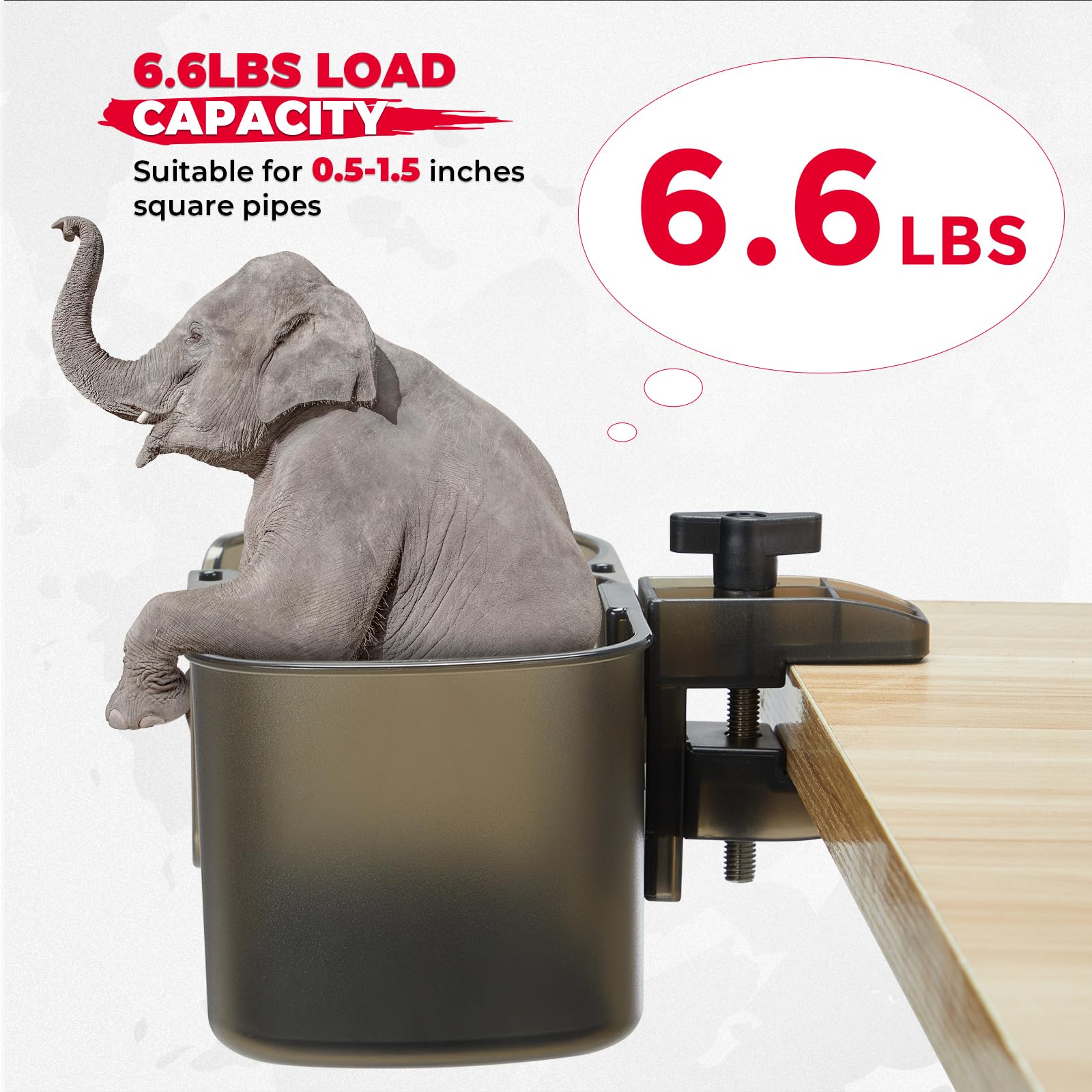 Desk Cup Holder for Office Table, Lawn Chair, Golf Cart - Image 5