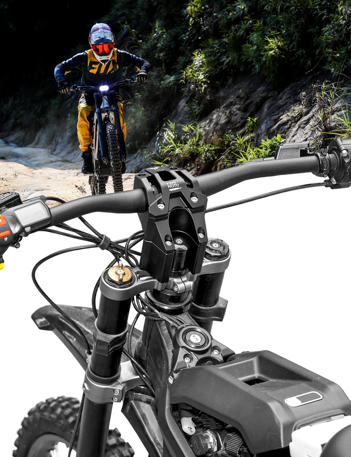 Direct Mount Riser Stem For Sur-Ron Light Bee X Segway X160 X260 Electric Dirt Bike - Image 5