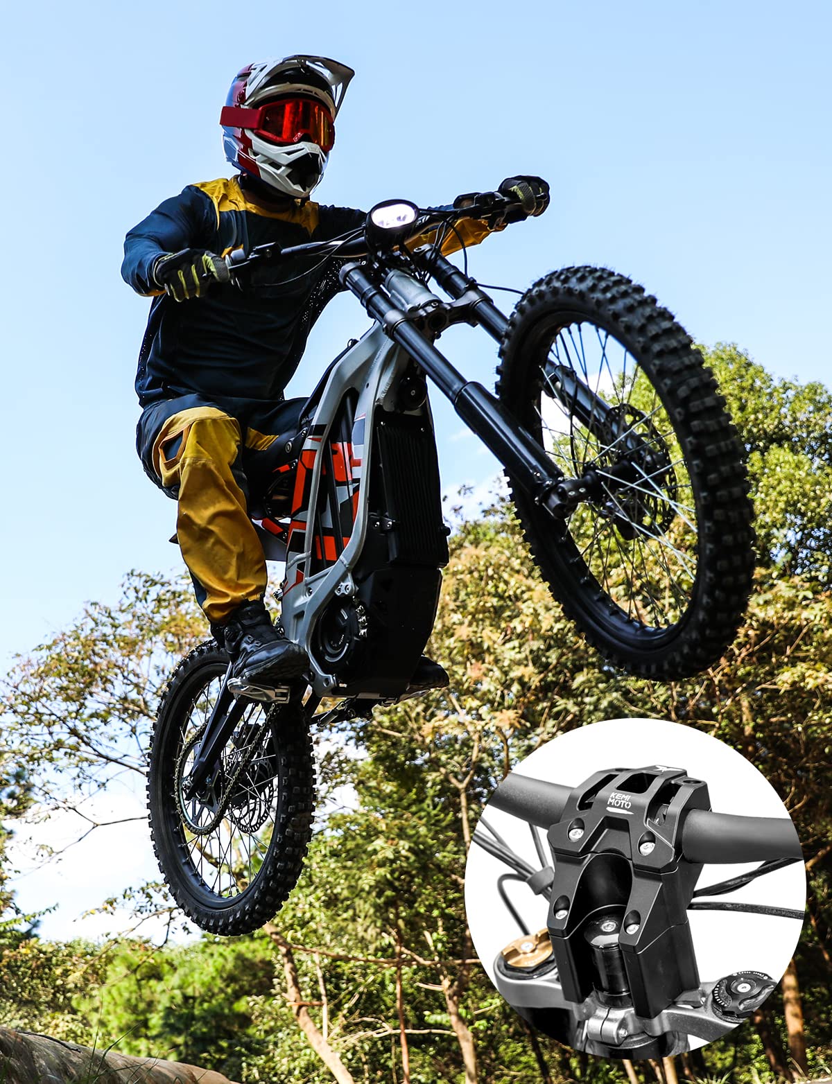 Direct Mount Riser Stem For Sur-Ron Light Bee X Segway X160 X260 Electric Dirt Bike - Image 7