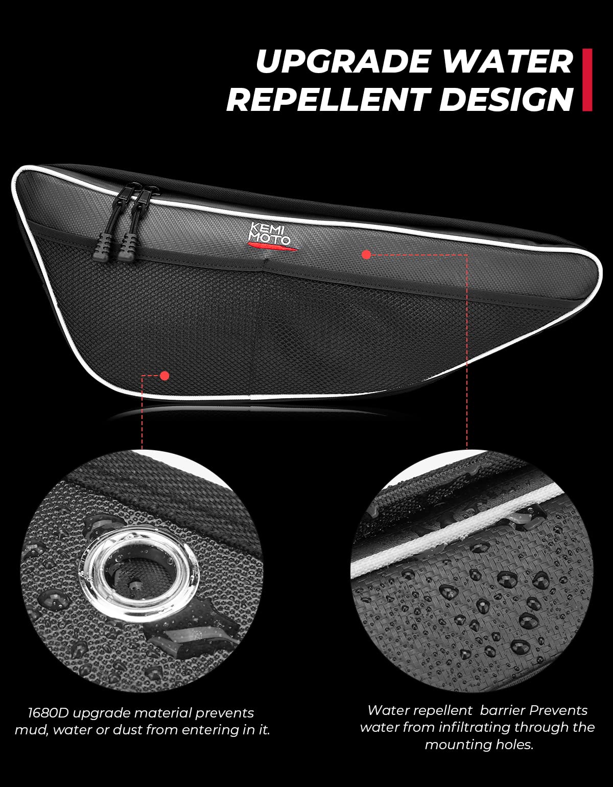 Door Bags with Knee Pad For Talon 1000R/1000X/1000X-4 (Pack of 2) - Image 5