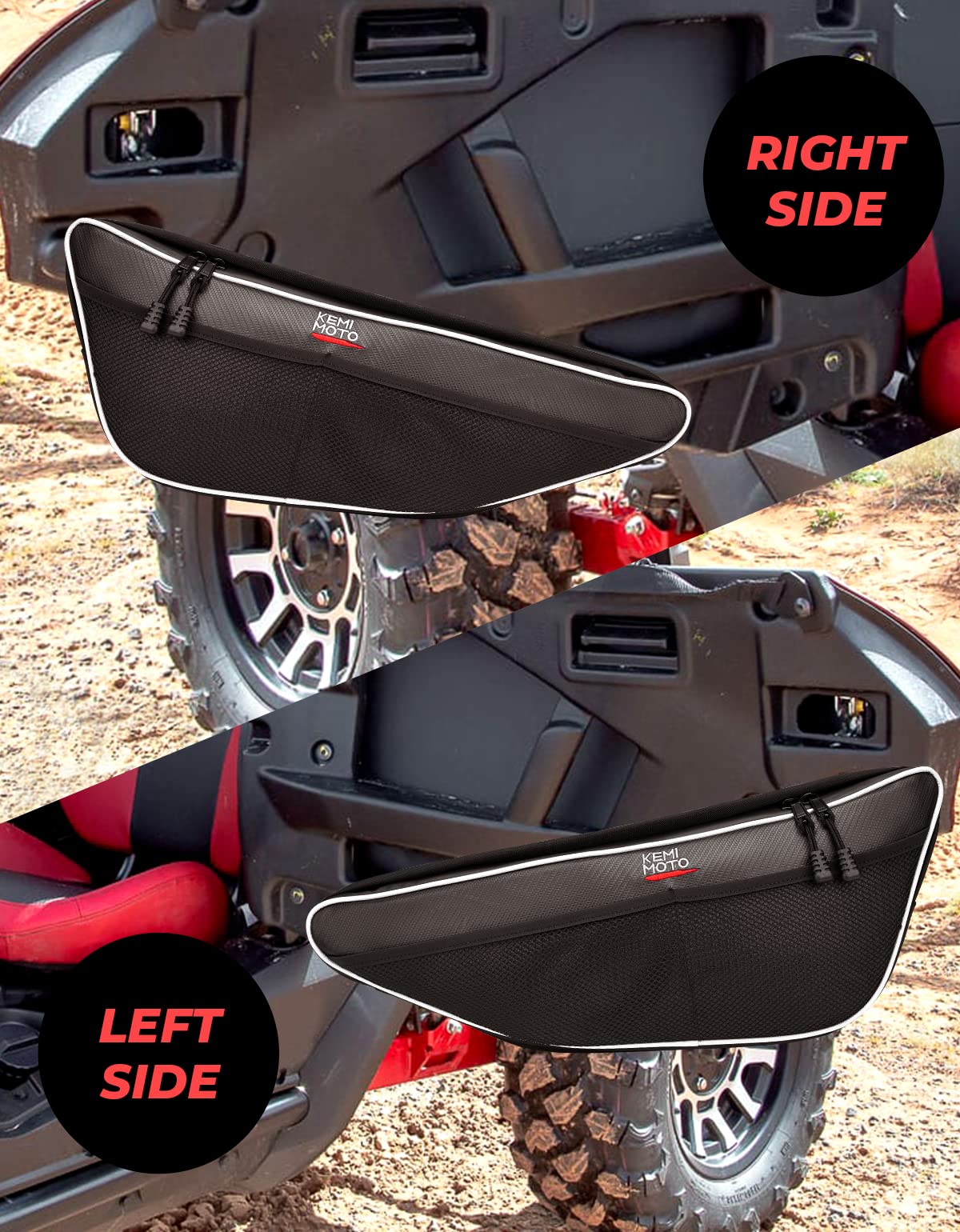Door Bags with Knee Pad For Talon 1000R/1000X/1000X-4 (Pack of 2) - Image 7