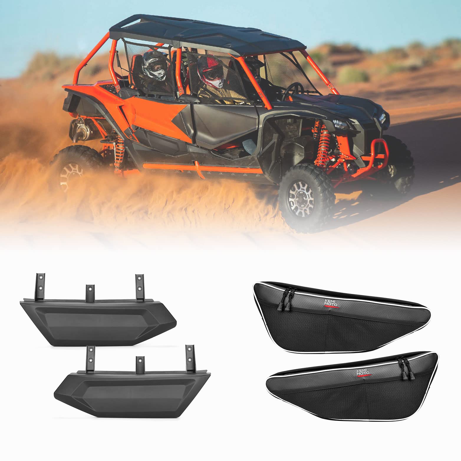 Door Bags & UTV Rear Lower Door Bottom Panel Insert Fit Talon - Image 9