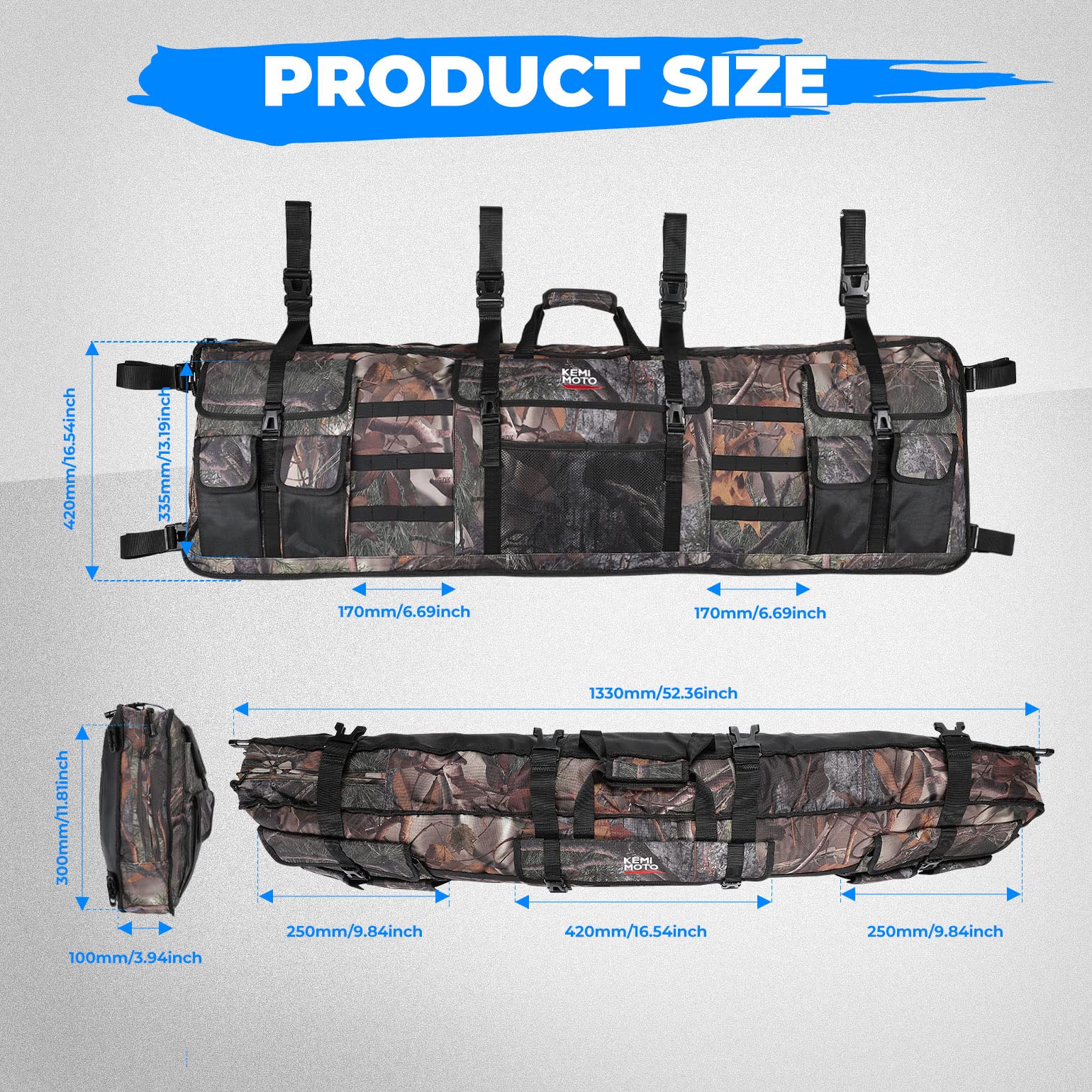 UTV Double Gun Holder Tool Rack for Hunting Gear - Image 7