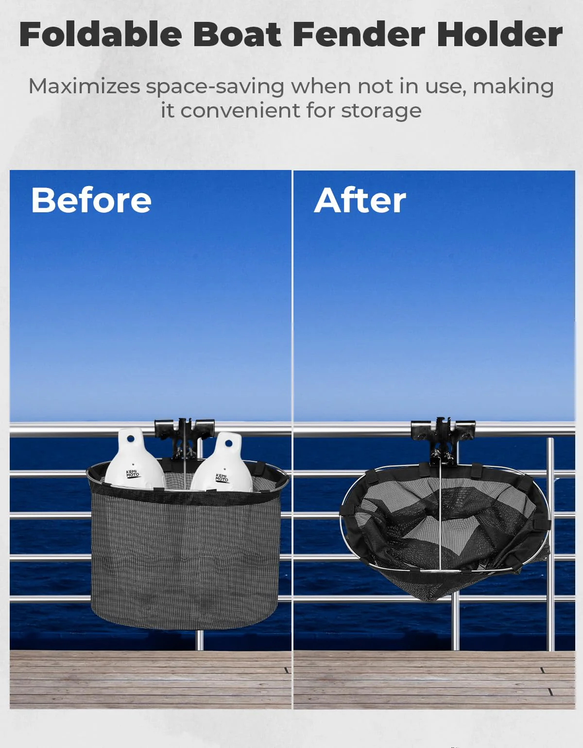 Durable Boat Fender Holders for Boat Bumper Below 10 Inches - Image 3