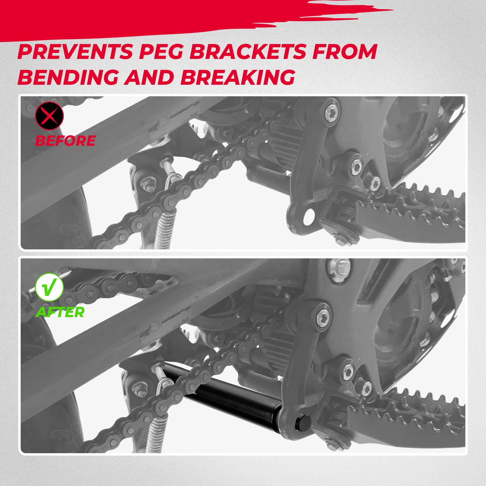 Electric Bike Foot Pegs Support Brace For Sur-Ron Light Bee X and S X260 X160 - Image 6