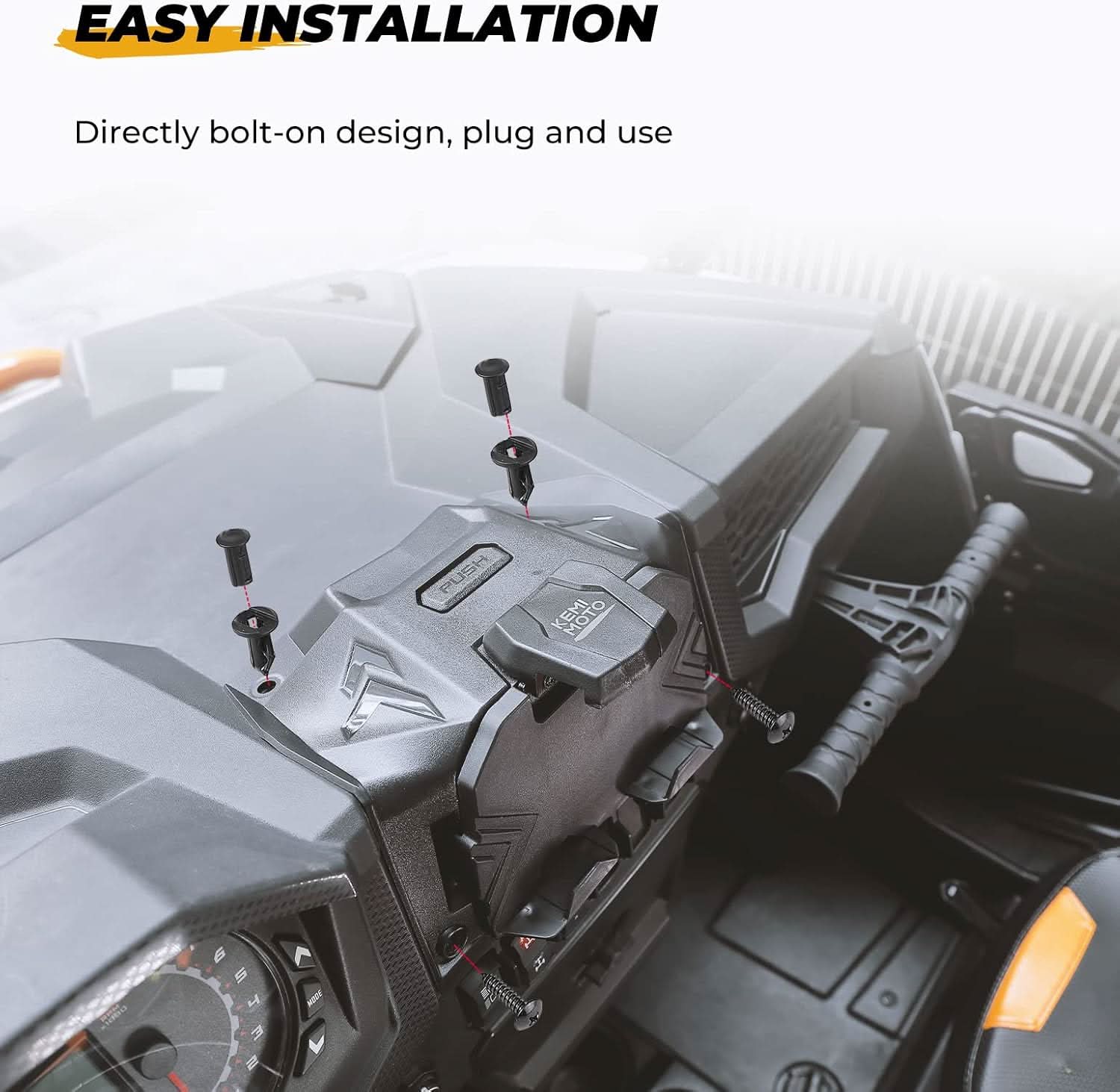 Electric Device GPS Mount Storage Box for 2019-2023 Polaris RZR XP 1000 XP Turbo - Image 8