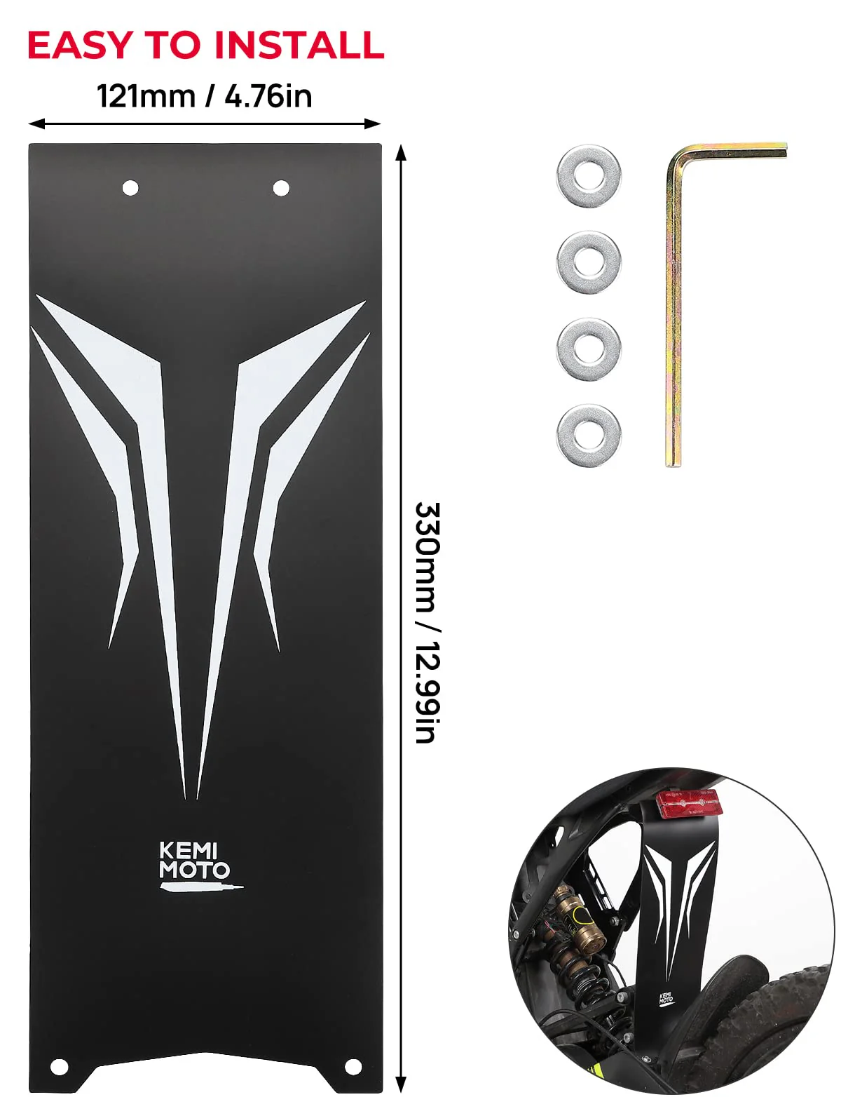 Electric Dirt Bike Mud Guard Flap For Sur-Ron Light Bee - Image 5