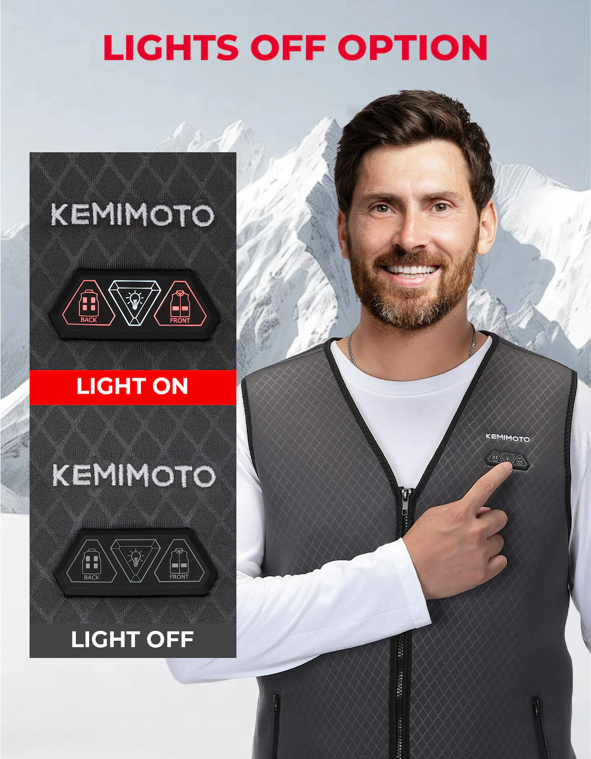 Men’s Heated Vest – Electric Warming Vest for Hunting & Winter Sports (No Battery) - Image 12