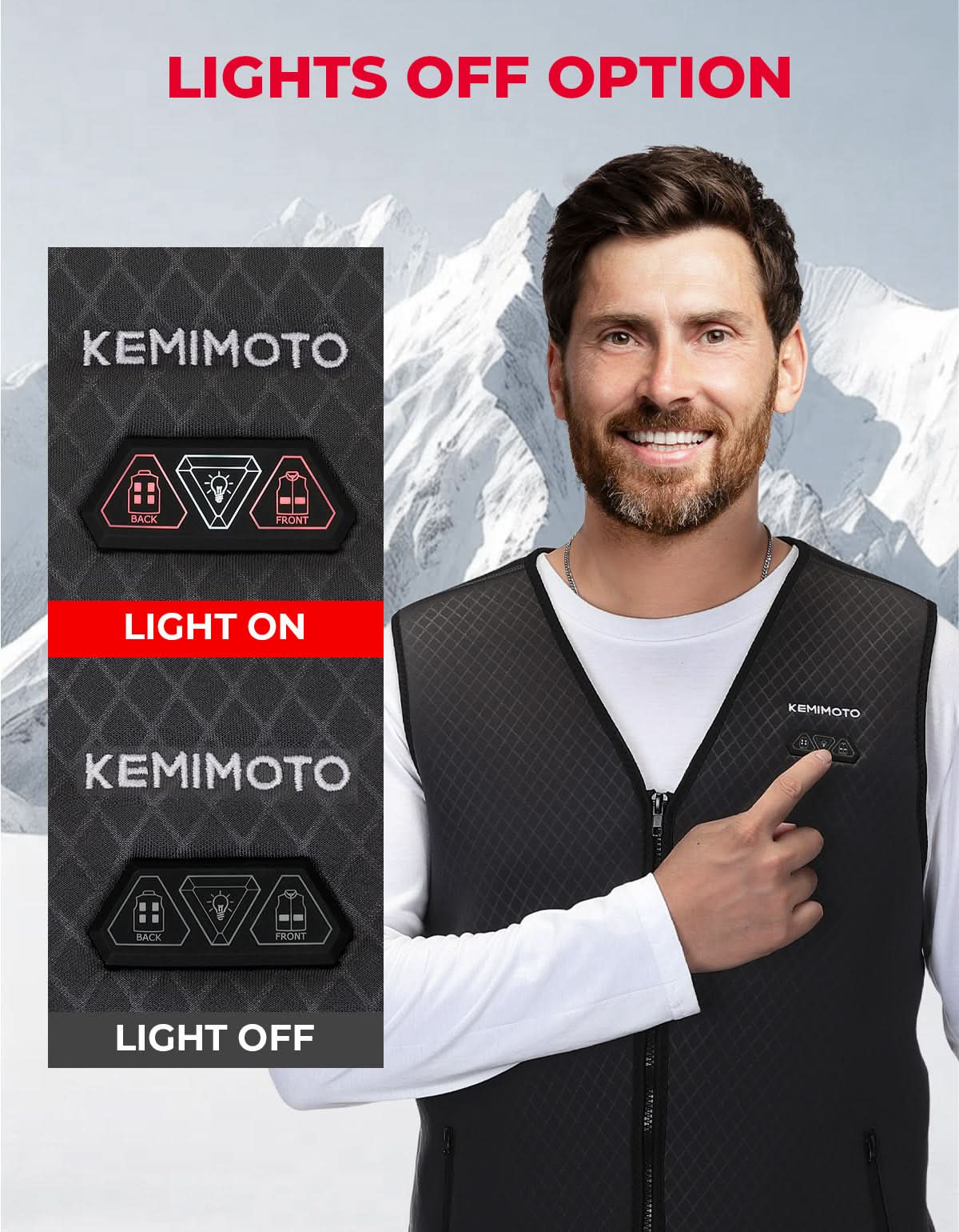 Men’s Heated Vest – Electric Warming Vest for Hunting & Winter Sports (No Battery) - Image 4