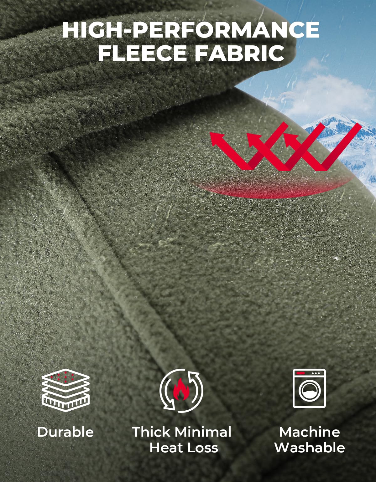 Electric Hooded Sweatshirt with 12V 20000mAh Battery Pack - Image 6