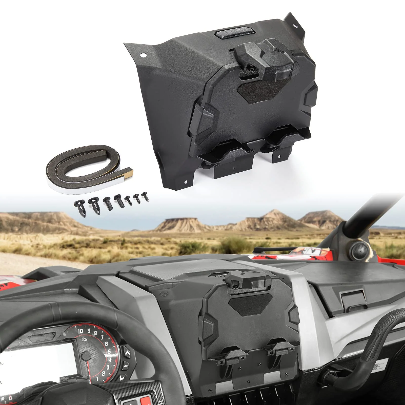 Tablet Holder With Storage Box for Polaris RZR PRO XP/ TURBO - Image 9