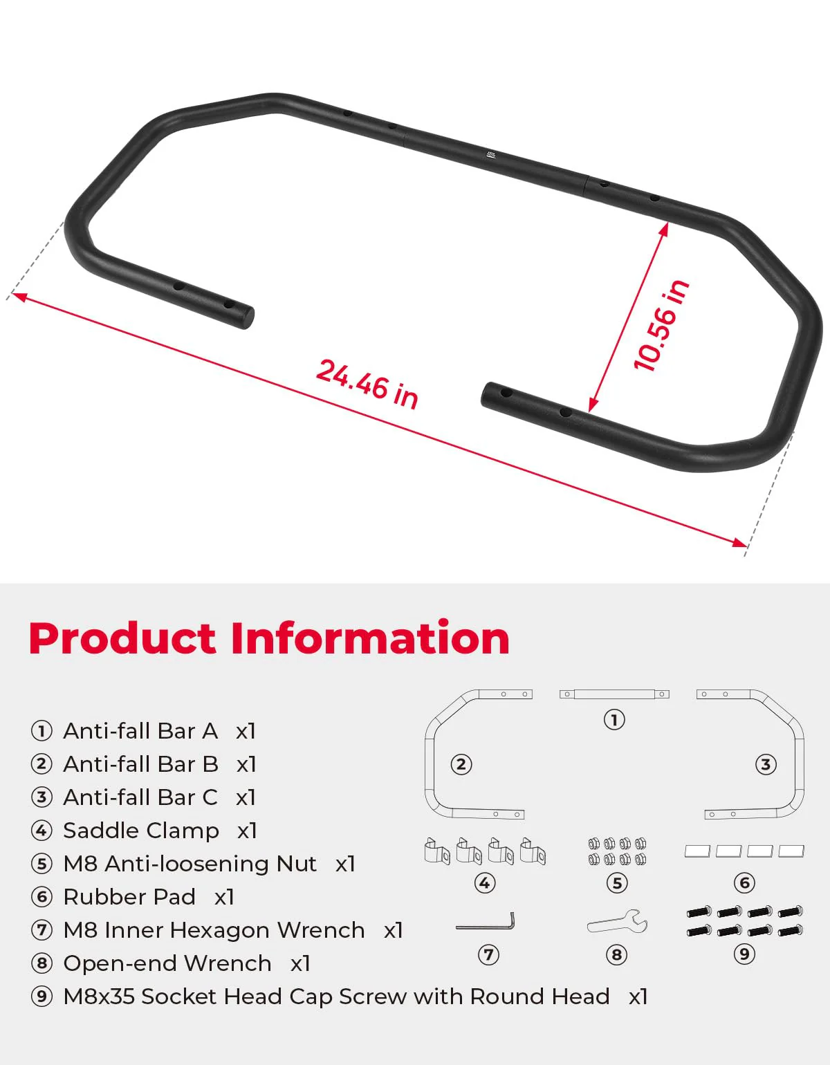 Engine Guard Crash Bar for CT125 Trail 125 2020-2024 - Image 5