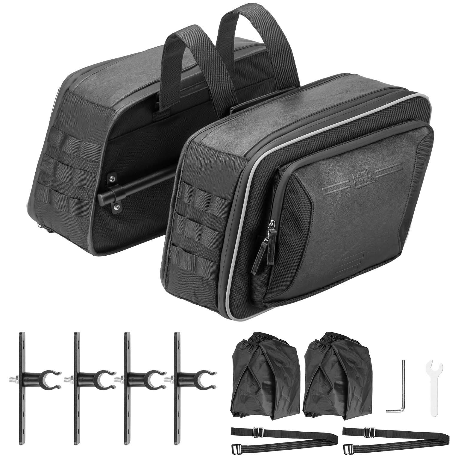 Expandable Saddlebags For Motorcycle Cruiser - Image 8