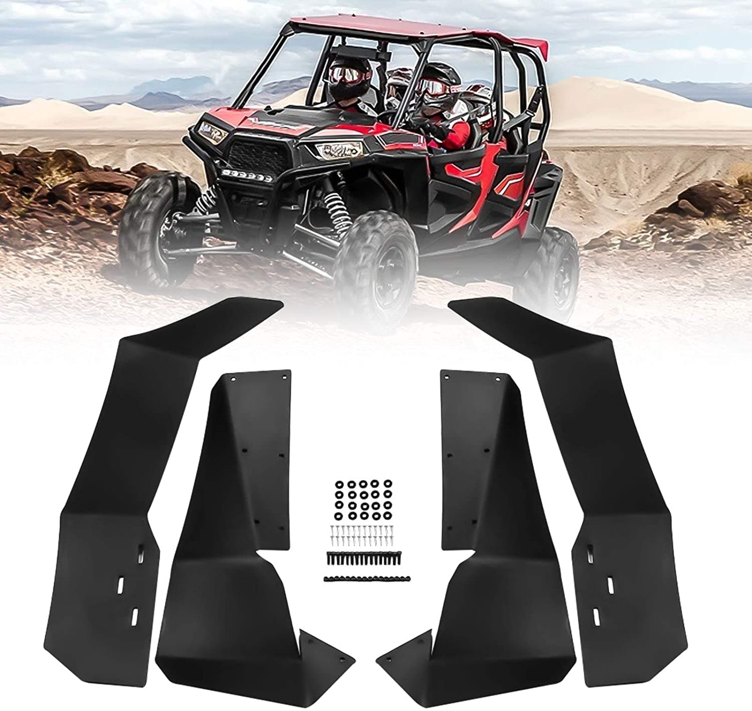 Extended Fender Flares for Polaris RZR S 900 / S 1000 / RZR 4 900 2015-2020 - Image 8