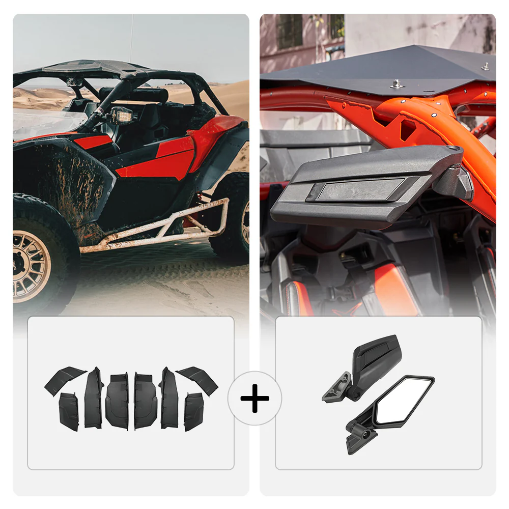 Extended Fender Flares & Side Mirrors for Can-Am Maverick X3 - Image 14