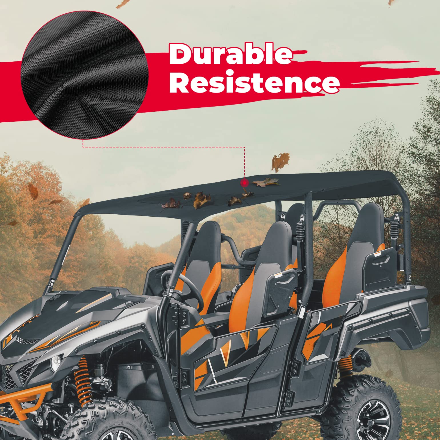 Fabric Soft Roof For Yamaha Wolverine X4/SE (2018-2020) - Image 2