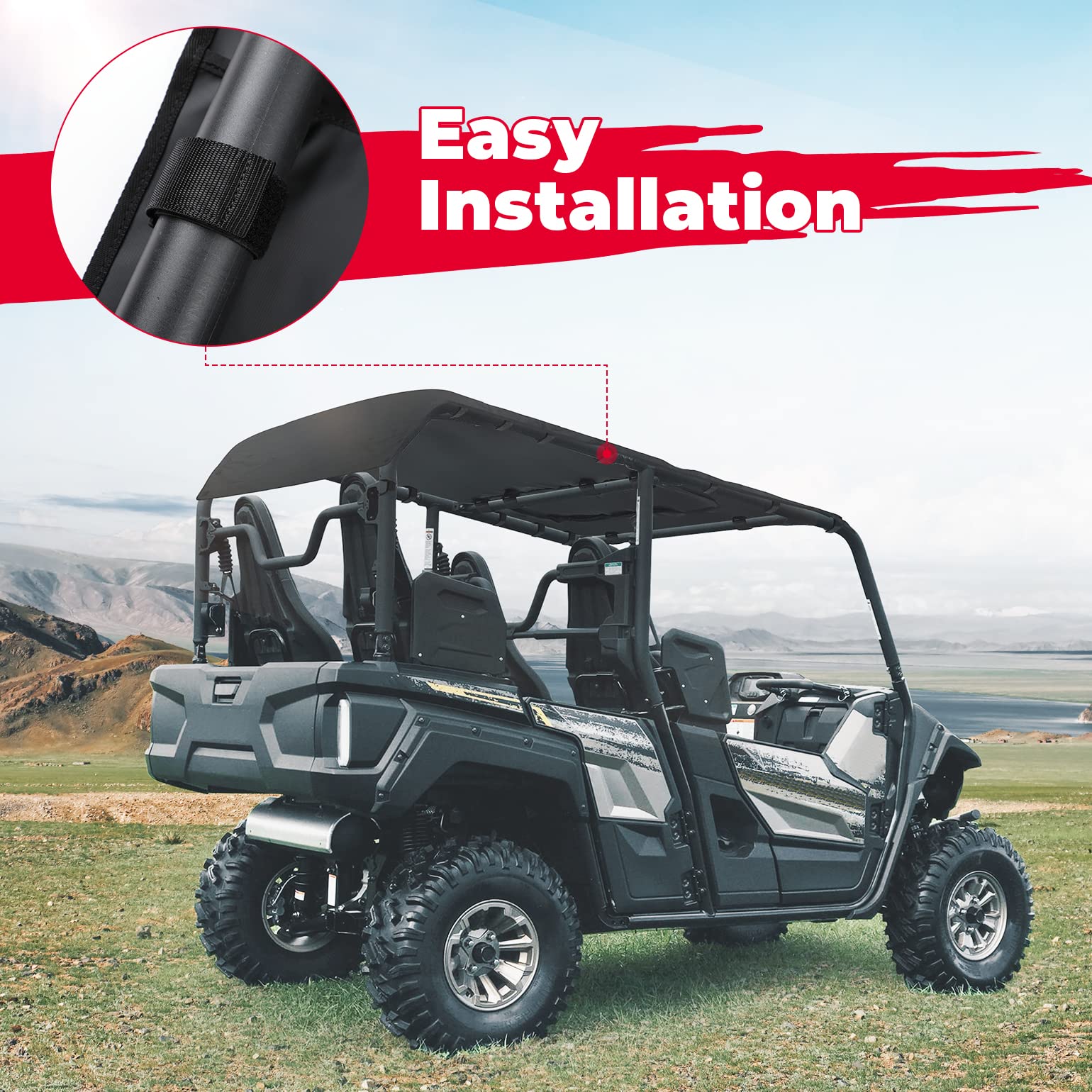 Fabric Soft Roof For Yamaha Wolverine X4/SE (2018-2020) - Image 5