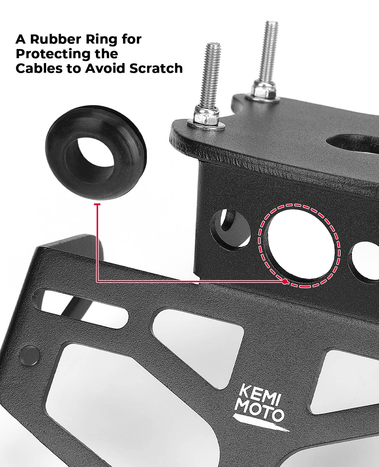 Fender Eliminator License Plate Bracket for MT09 FZ09 2021-2023 - Image 3