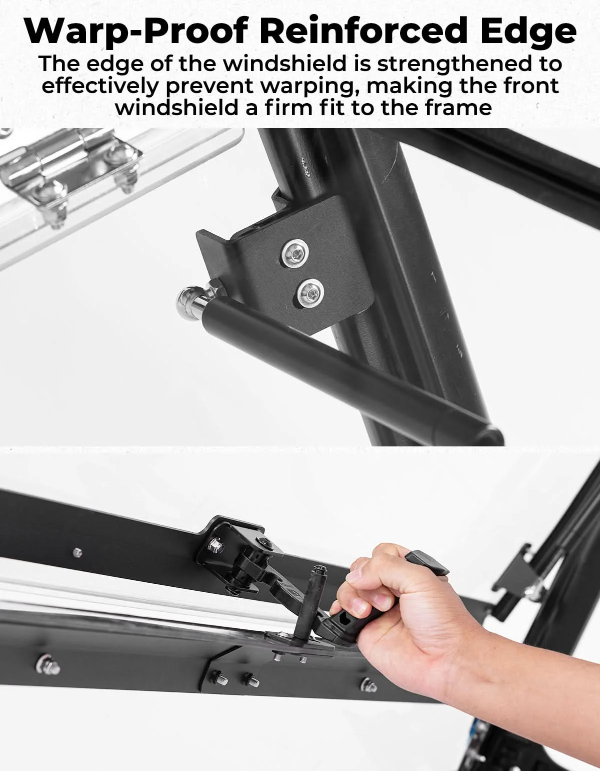 3-in-1 Flip Front Windshield for 2020+ Tracker 800SX - Image 3