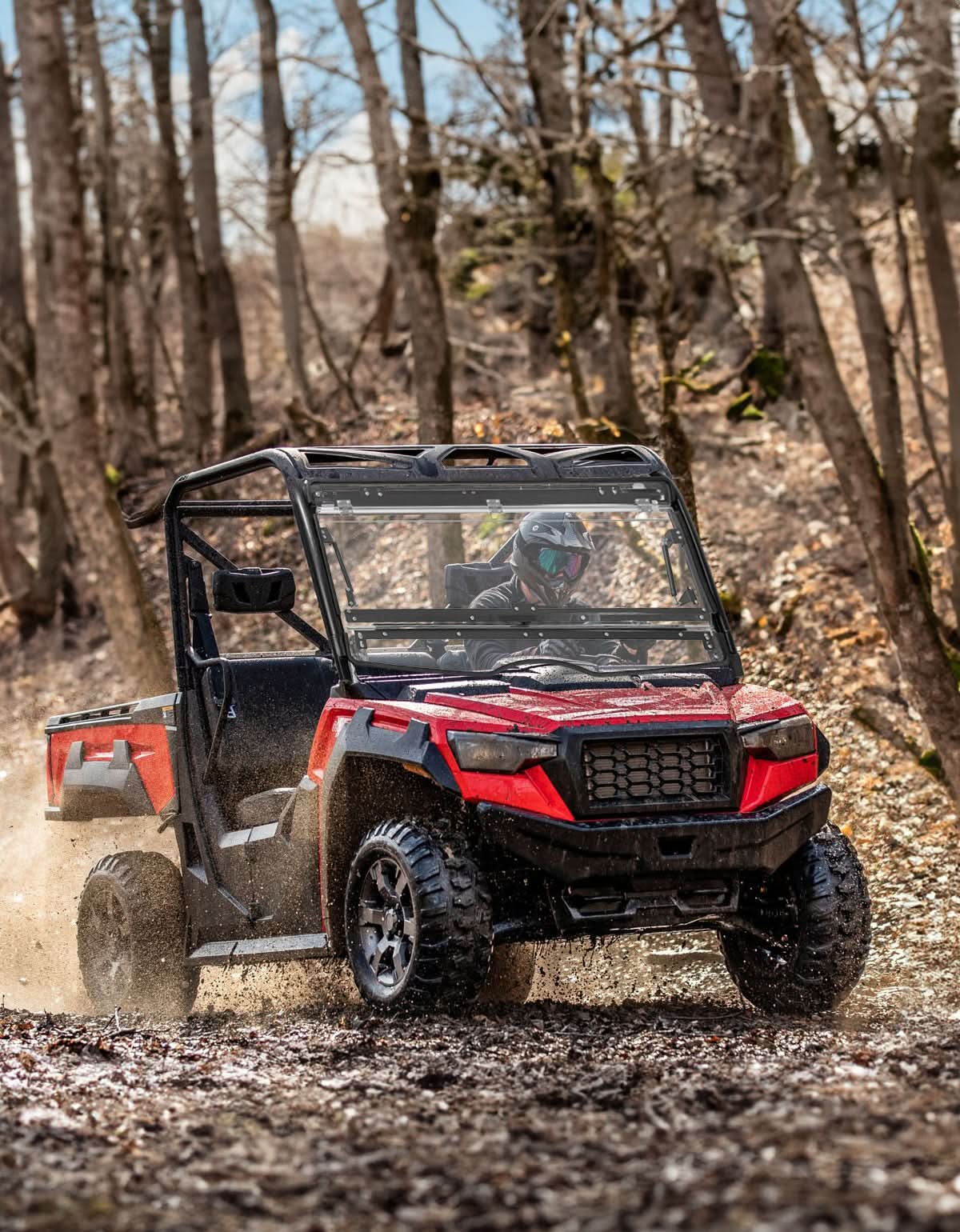 3-in-1 Flip Front Windshield for 2020+ Tracker 800SX - Image 8