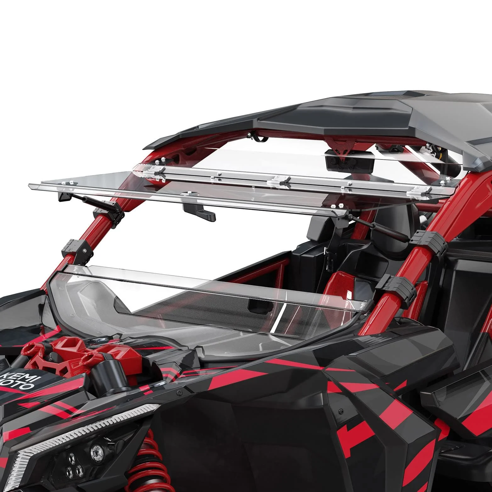 Flip Windshield and Soft Cab Enclosures for 2017+ Can Am Maverick X3 - Image 2