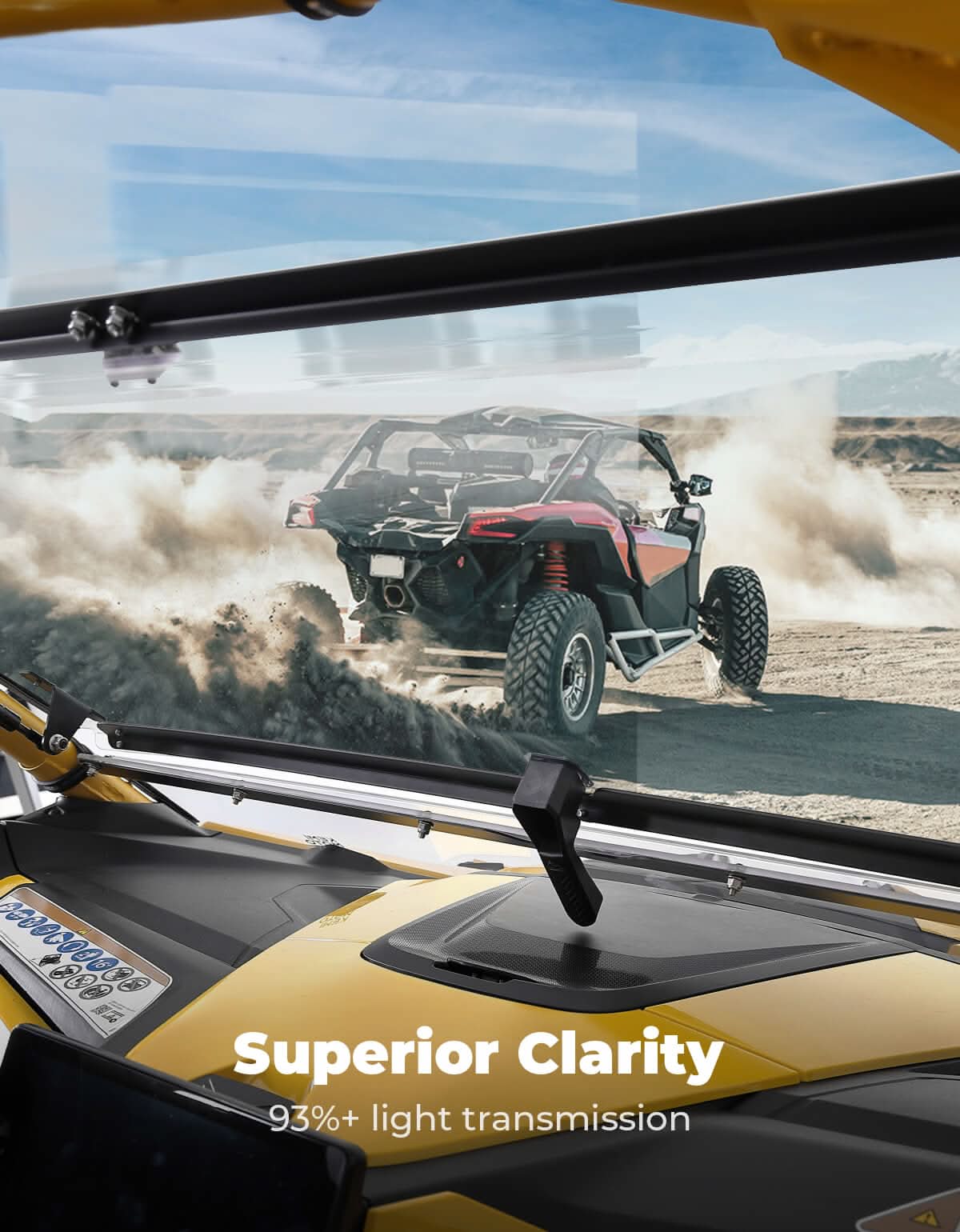 Flip Windshield Scratch Resistant for Can-Am Maverick R 2024+ - Image 4