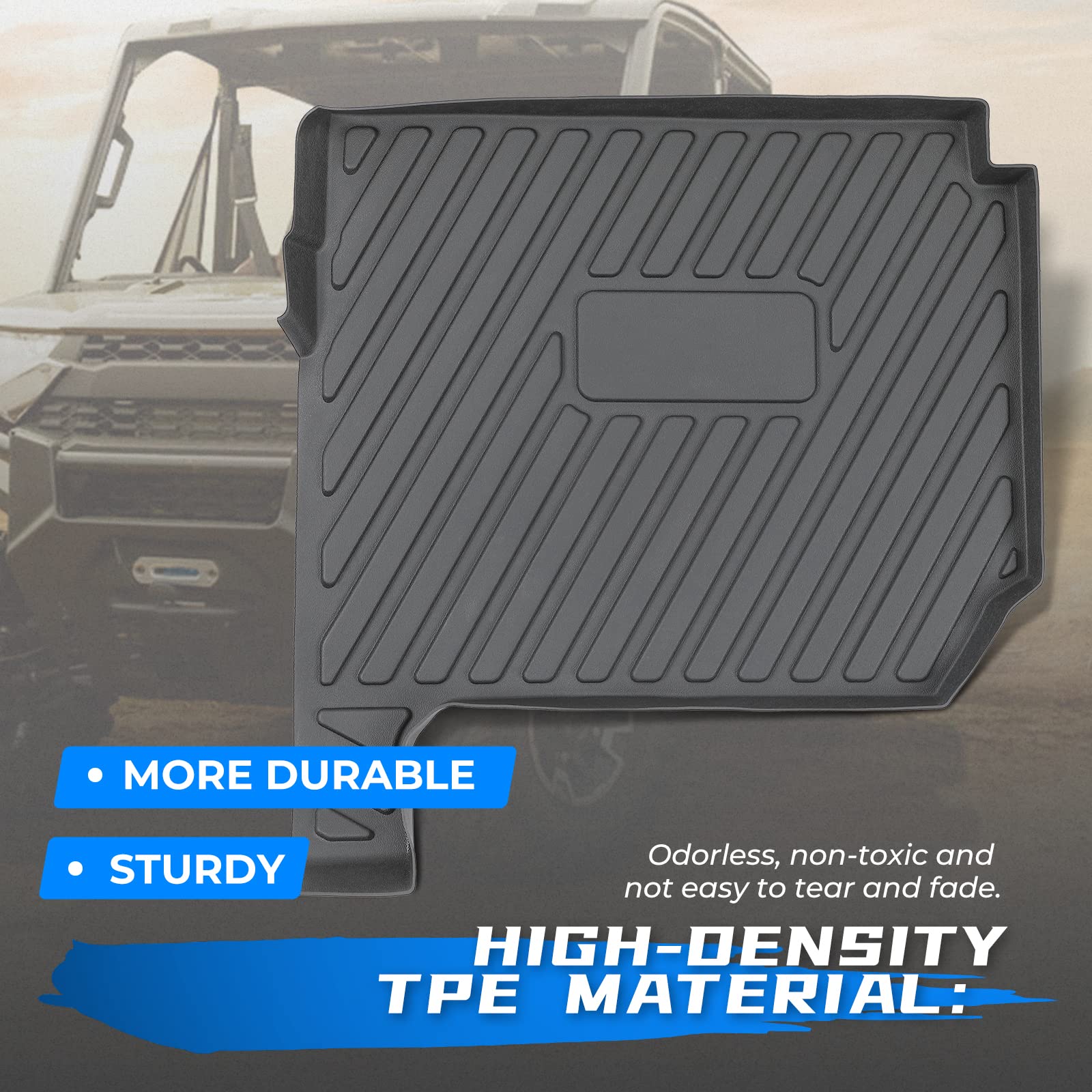 Floor Mats for Polaris Ranger Crew XP 1000 (2019-2024) 4 Pcs - Image 3