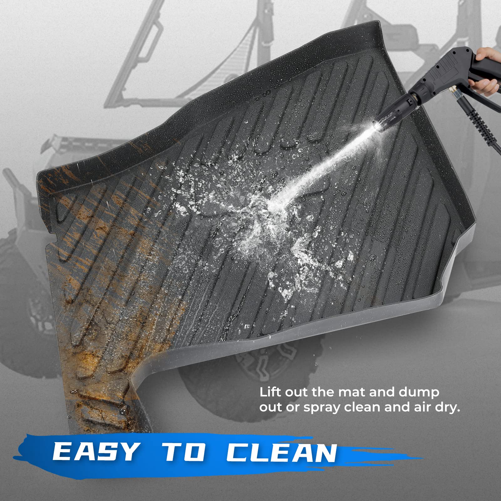 Floor Mats for Polaris Ranger Crew XP 1000 (2019-2024) 4 Pcs - Image 5