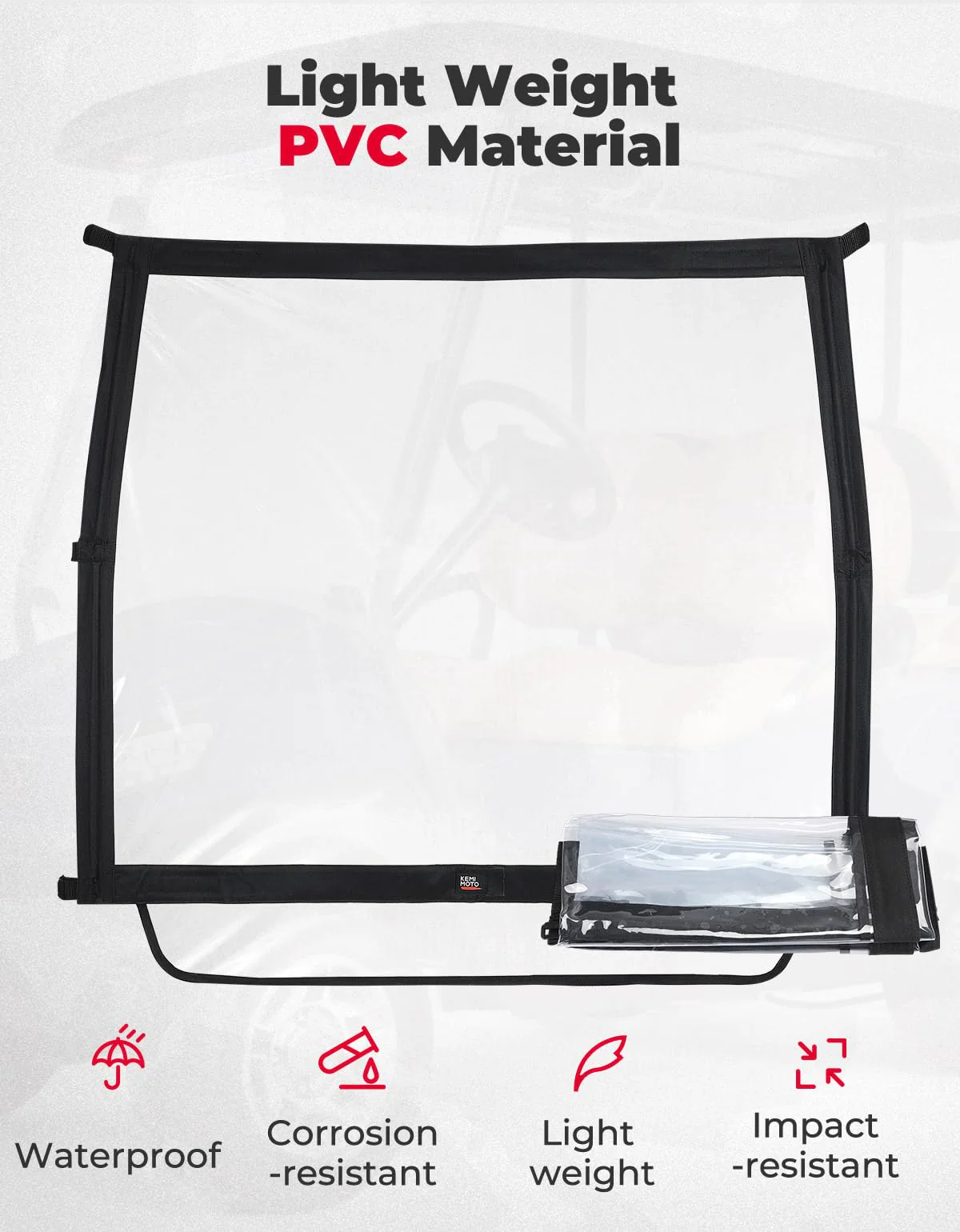 Foldable Golf Cart Windshield - Image 5