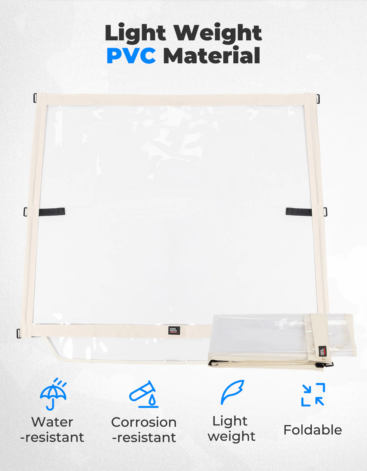 Foldable Golf Cart Windshield for EZGO TXT 1994-2013 - Image 5