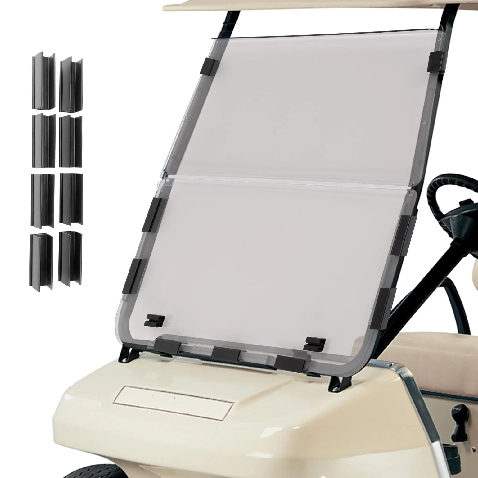 Clear Foldable Golf Cart Windshield for Club Car DS 2000+ - Image 10