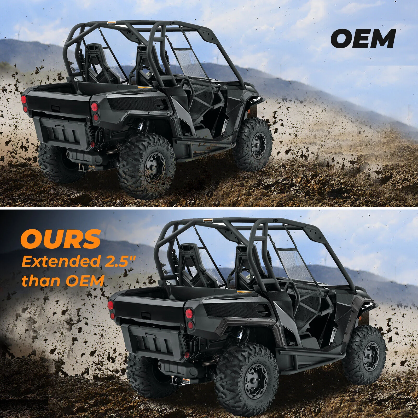 Heavy Duty Fender Flares For Can-Am Commander 2021+ - Image 3