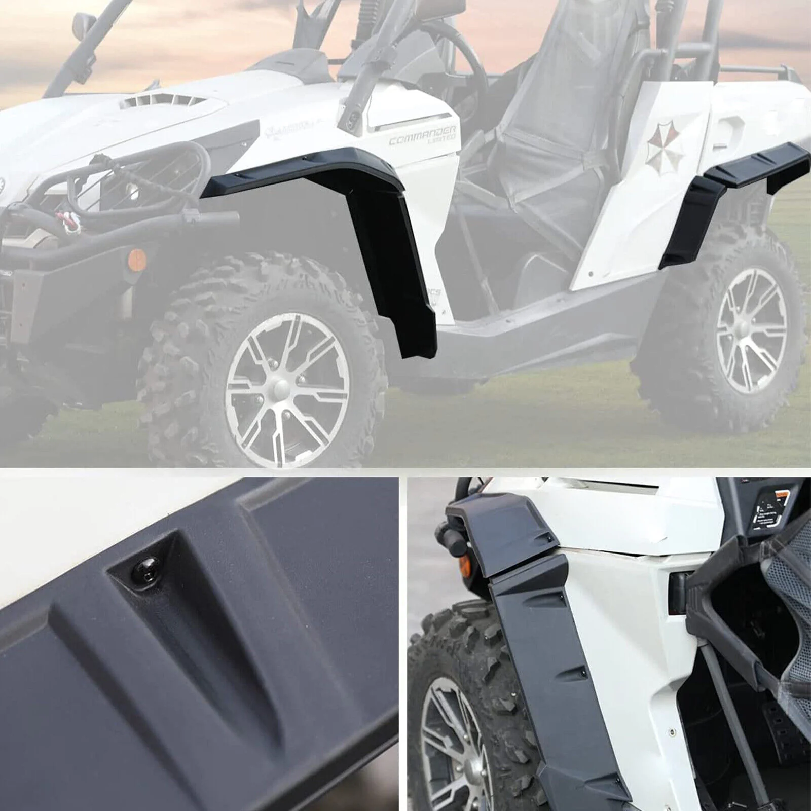 Heavy Duty Fender Flares For Can-Am Commander 2021+ - Image 7