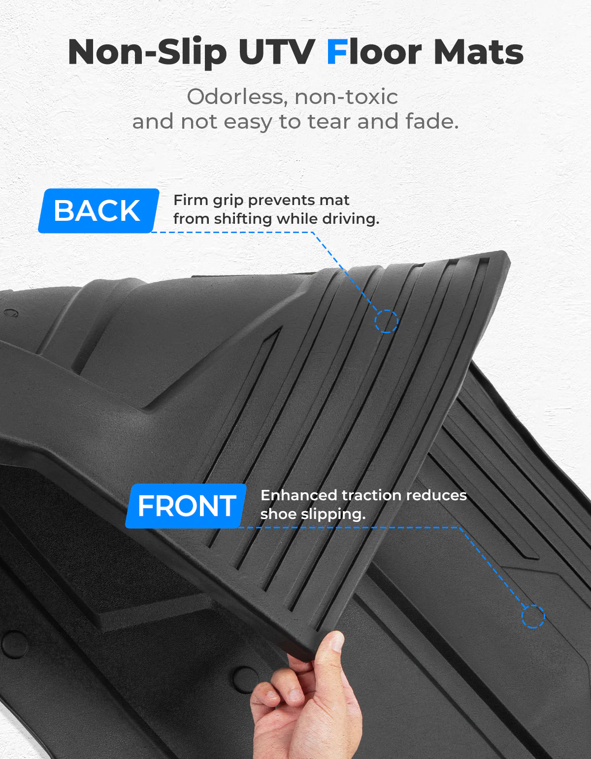 Front and Rear TPE Floor Mat for Polaris Xpedition XP 5/ADV 5 2024+ - Image 5