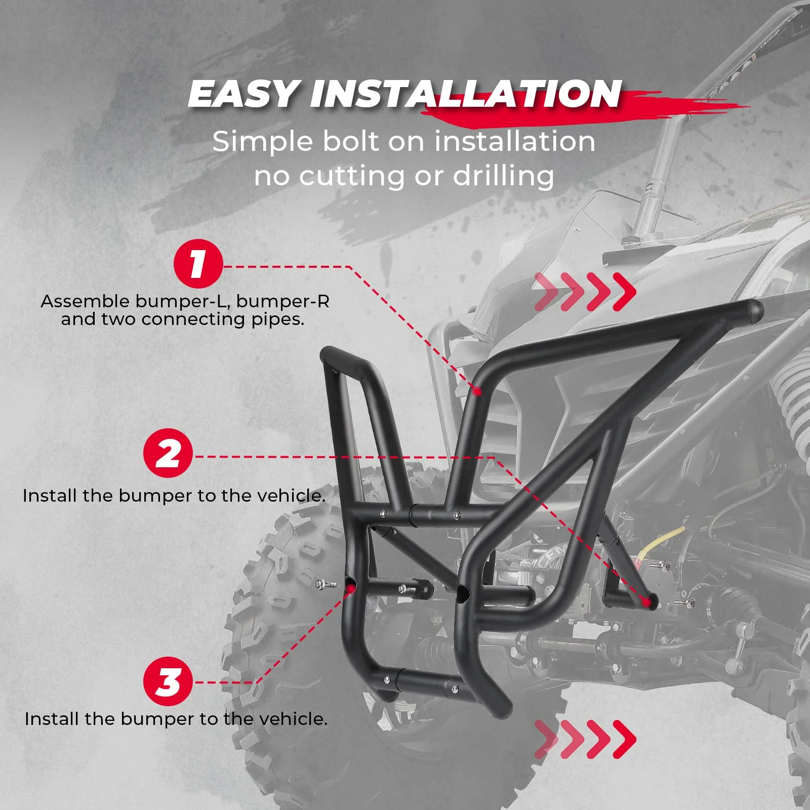 Front Bumper Brush Guard for CFMOTO ZForce 950 - Image 6