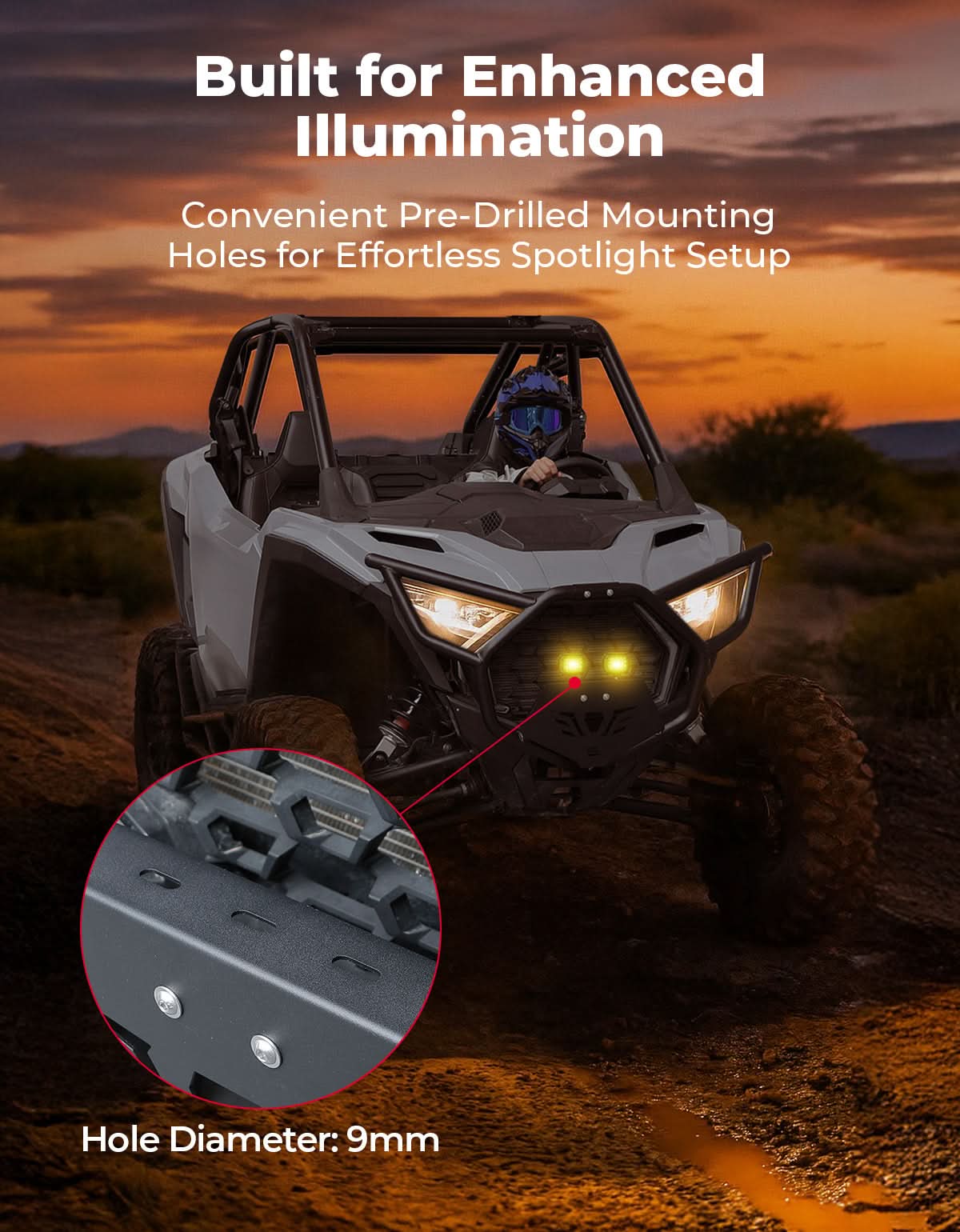 Front Bumper for 2026 PolarisRZR PRO XP, Direct Replacement for #2890388-458 - Image 3